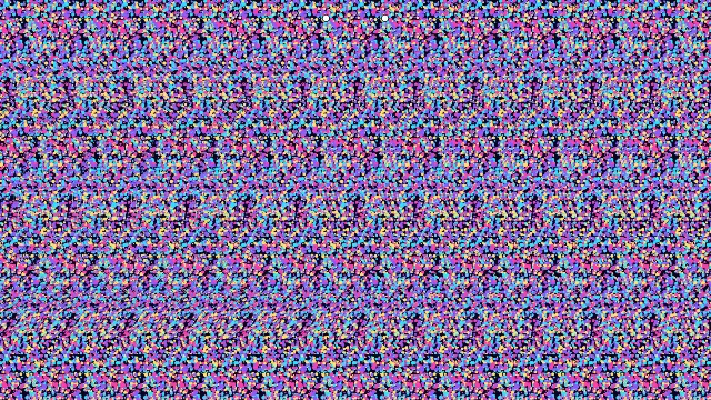Stereogram: Crescent Moon