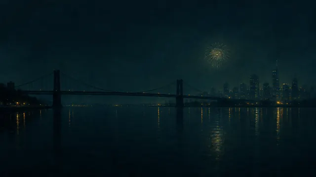 Nocturne in Blue and Gold, Now: AI remake of Nocturne in Blue and Gold: Old Battersea Bridge by James McNeill Whistler